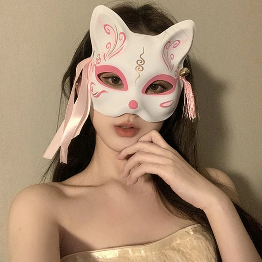 Kitsune Fox Spirit Mask – Japanese Festival Cosplay
