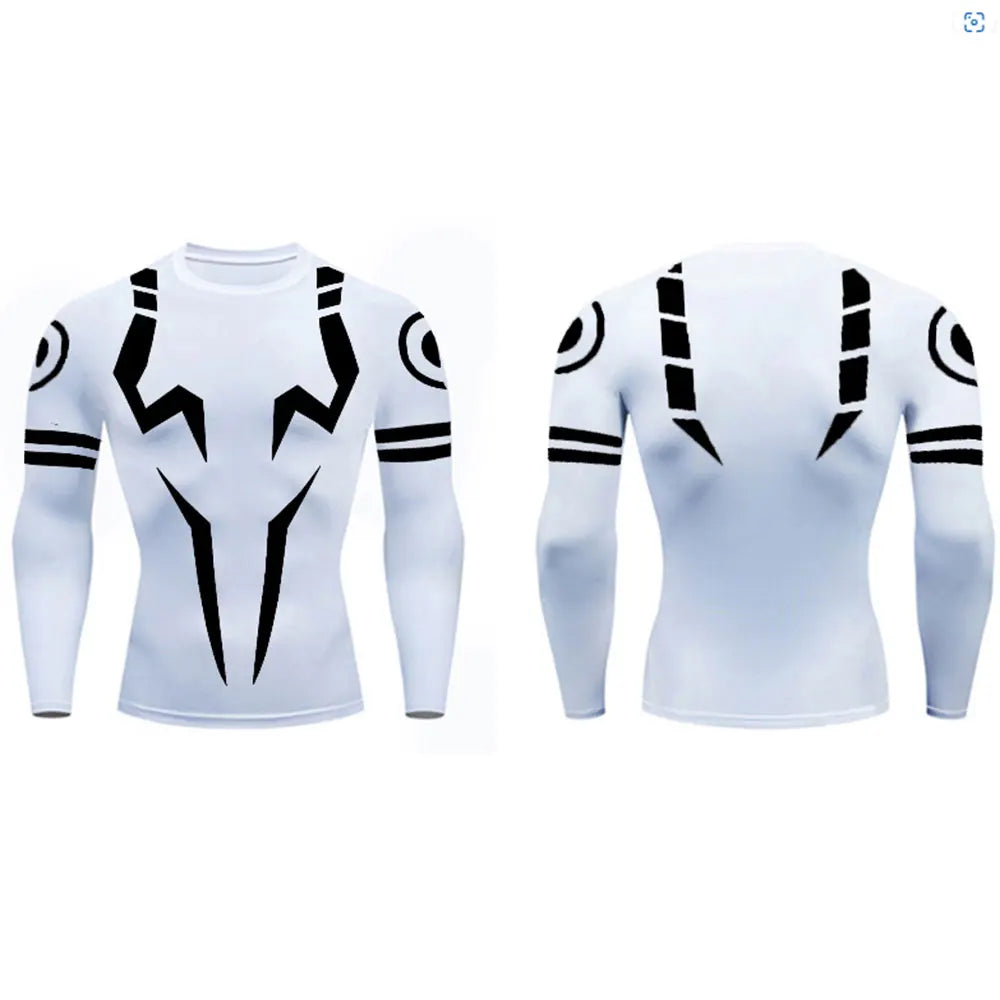 Jujutsu Kaisen Compression Set Fitness Suit for Men Quick Dry - Tokyowai