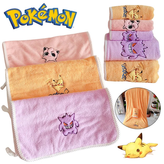 Pokémon Character Towels & Bath Towels – Pikachu, Gengar & Jigglypuff