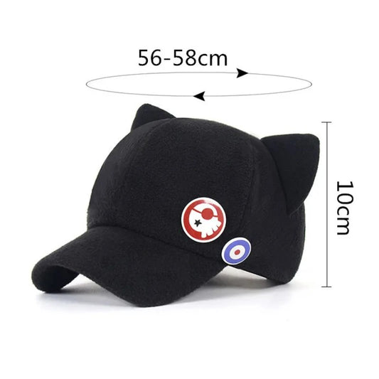 EVA Shikinami Asuka Rangure Cat Ear Polar Fleece Hat - Tokyowai