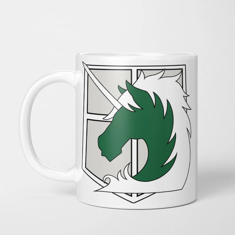 Attack on Titan Emblem Mug Set – Survey Corps, Military Police, Garrison, and Cadet Corps - Tokyowai