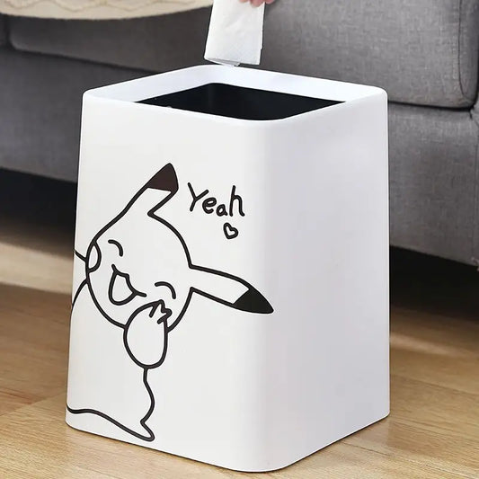 Pikachu "Yeah" Trash Bin - Small and Large Sizes