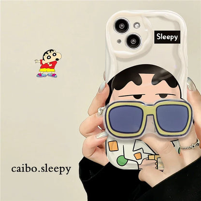 Crayon Shin Chan Glasses Support Case for iPhone - Tokyowai
