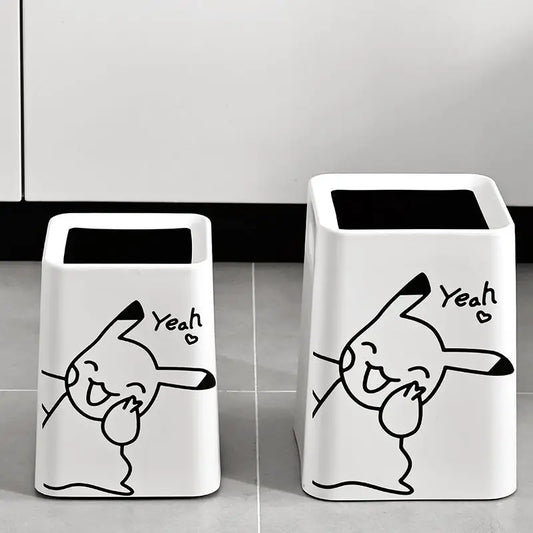 Pikachu "Yeah" Trash Bin - Small and Large Sizes