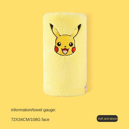 Pokémon GO Coral Fleece Face Towels – Pikachu, Psyduck & Jigglypuff (3 Variants)