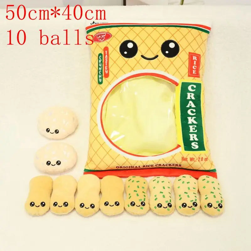 Pudding Adorable Plush Pillow Bag with Mini Animal Plushies – Perfect for Cuddling & Decor - Tokyowai
