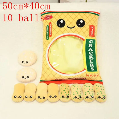 Pudding Adorable Plush Pillow Bag with Mini Animal Plushies – Perfect for Cuddling & Decor - Tokyowai