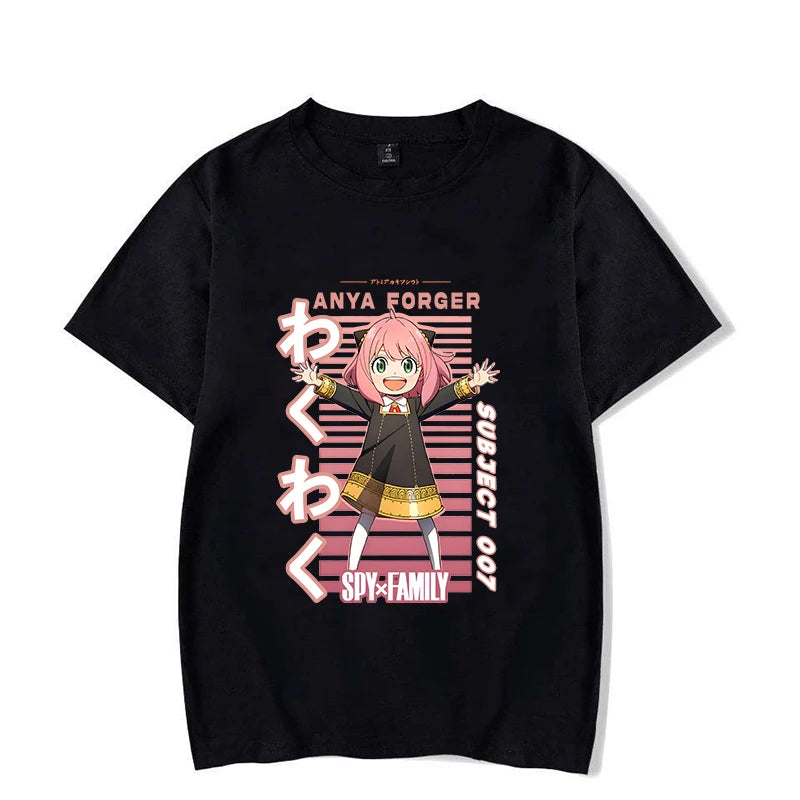 Anya Forger Spy x Family Oversized Black T-Shirt - Tokyowai