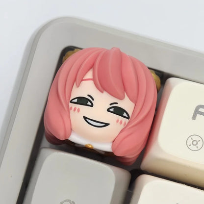 Anya Forger Resin Keycap – Spy x Family Custom Mechanical Keyboard Topper