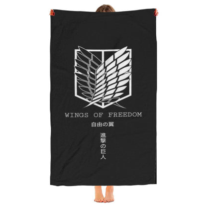 Attack on Titan Microfiber Beach Towel – Quick Dry and Sandproof