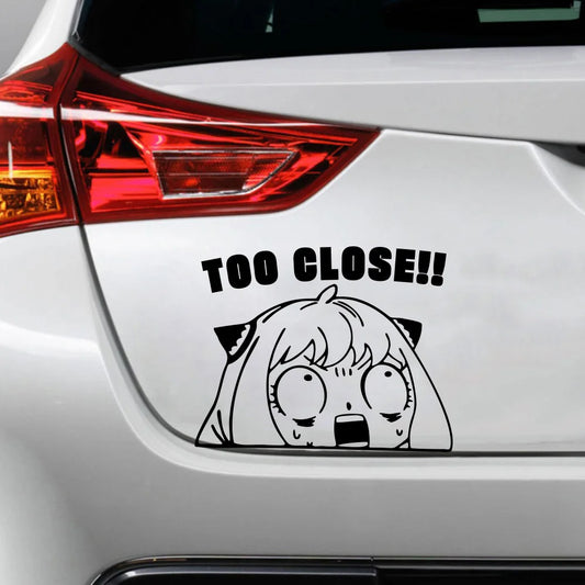 Anya Forger “Too Close!!” Car Sticker!