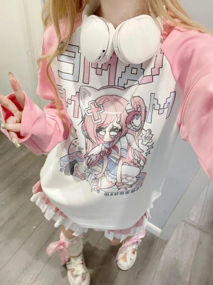 Yume Kawaii Oversized Pastel Jacket – Japanese Harajuku Dream